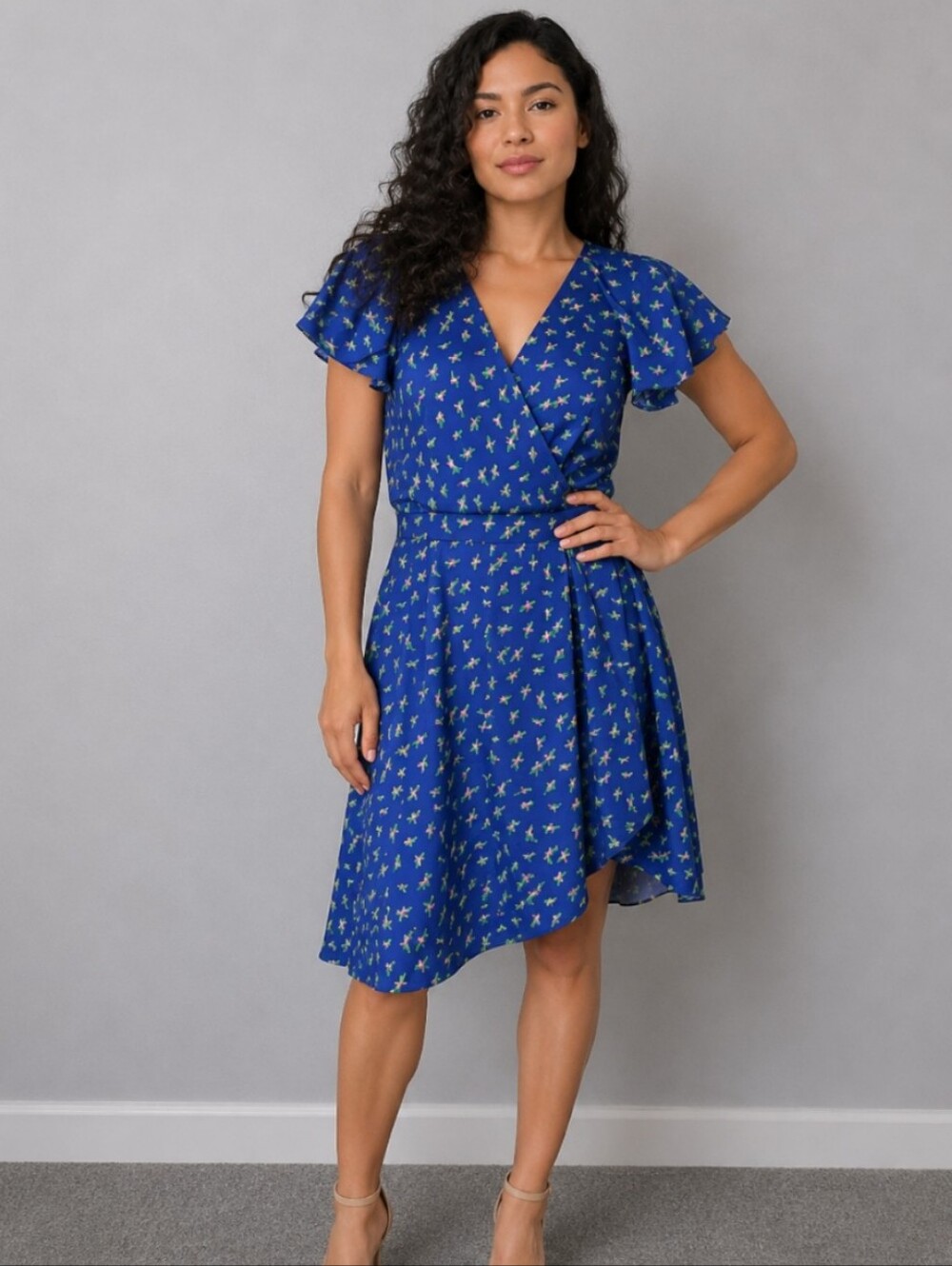 Collective Collection asymmetrical v neck bird XS